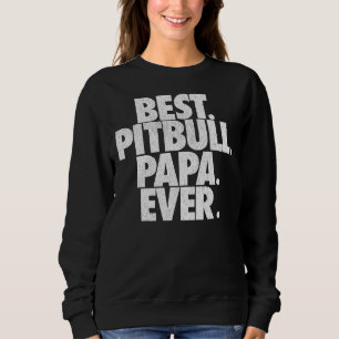 Camiseta Mens Pitbull Papa Melhor Papá Pitbull Pai