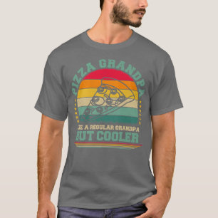 Camiseta Mens Pizza Lover Funny Vintage Pizza Avô Fathe