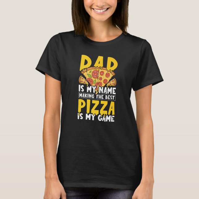 Camiseta Mens Pizzeria Professional Pizza Baker Dad - Pizza (Frente)