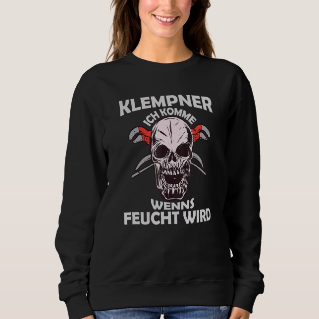 Camiseta Mens Plumber Ich Komme Wenns Moist Wird Installer (Frente)