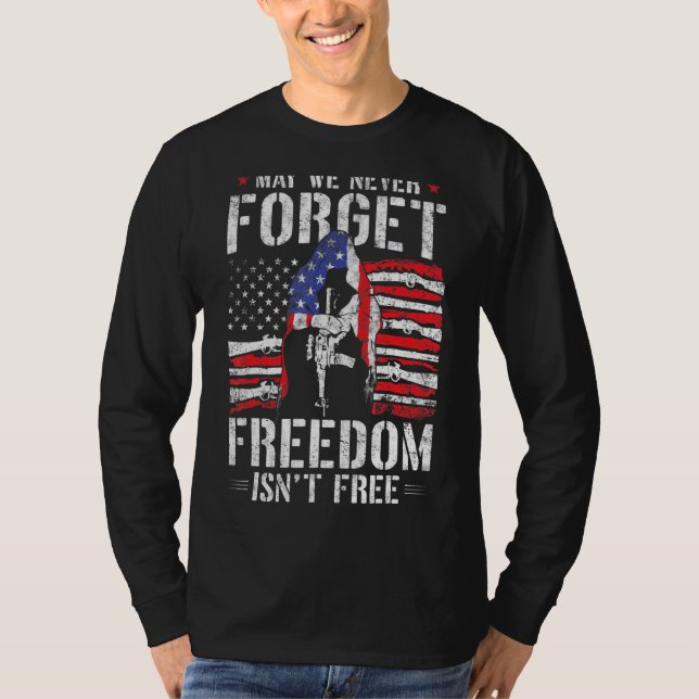 Camiseta Mens Poderão Nunca Esquecer A Liberdade Não Libert (Frente)