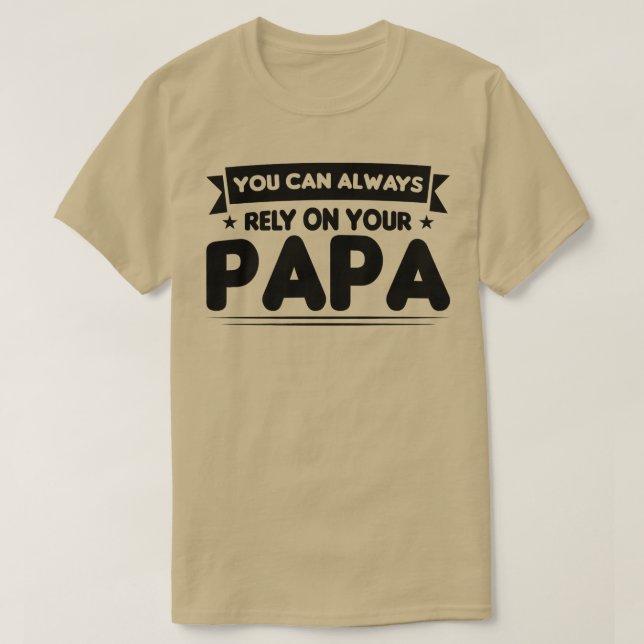 Camiseta Mens, podes sempre contar com o teu papá  (Frente do Design)