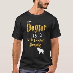 Camiseta Mens Poloneses Lowland Sheepdog Polonês Lowland Sh
