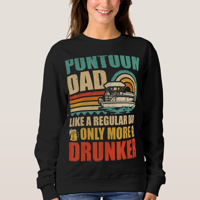 Camiseta Mens Pontoon Pai Como Um Pai Regular Apenas Mais D (Frente)