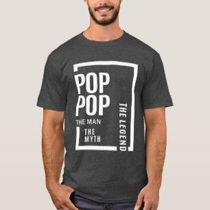 Camiseta Mens Pop O Homem O Mito Que A Lenda Deu