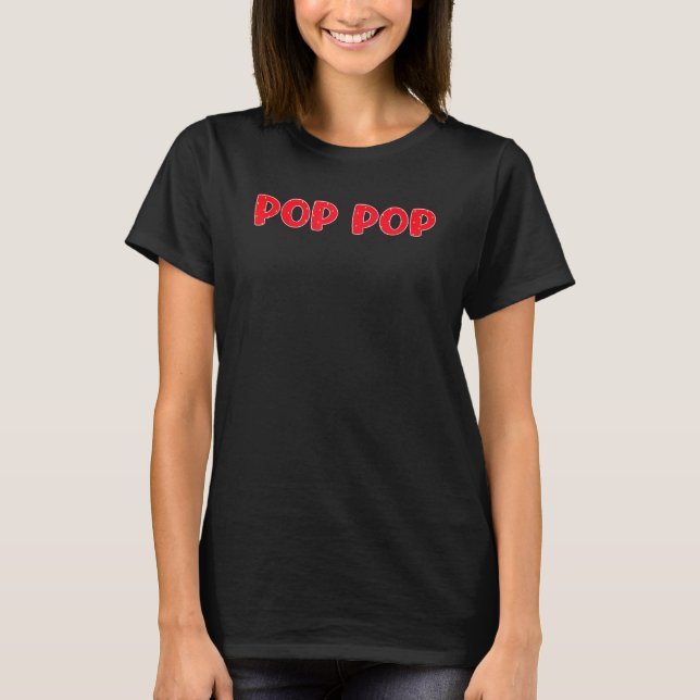 Camiseta Mens Pop Pop Strawberry Patterno Padre Day Strawbe (Frente)