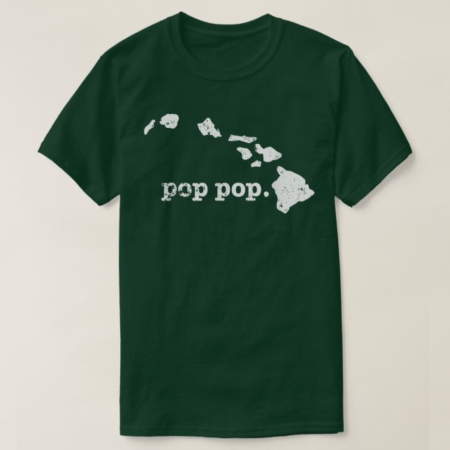 Camiseta Mens Pop Pop T Hawaii Avô T  (Frente do Design)