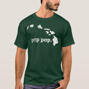 Camiseta Mens Pop Pop T Hawaii Avô T