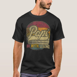 Camiseta Mens Popi Avô Pai Aniversário Dia de os pais Engra