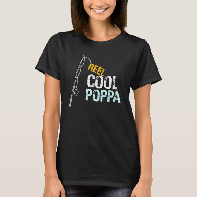 Camiseta Mens Poppa Dons Da Avó Avô Reel (Frente)