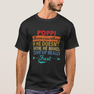 Camiseta Mens Poppi sabe tudo que o vovô é dia f
