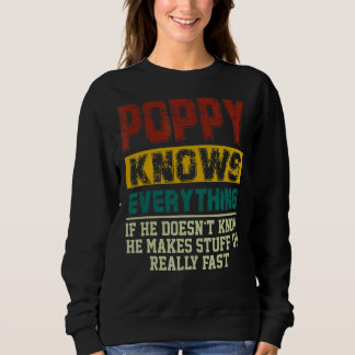 Camiseta Mens Poppy Sabe Tudo O Que Vintage Pai Gordura