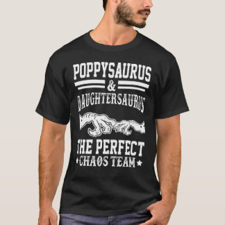 Camiseta Mens Poppysaurus E Daughtersaurus Dia de os pais P