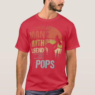 Camiseta Mens Pops Myth Legend For Mens & Dad Funny Father