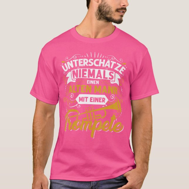 Camiseta Mens Presente Para Jogadores De Trompete (Frente)