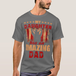 Camiseta Mens Presentes Por Dia de os pais, Minha Filha Tem