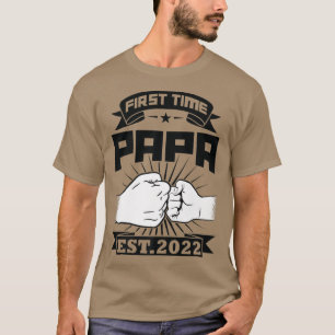 Camiseta Mens Primeira Vez Papa est