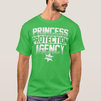 Camiseta Mens Princess Protection Agency Dad T  Funny Fathe