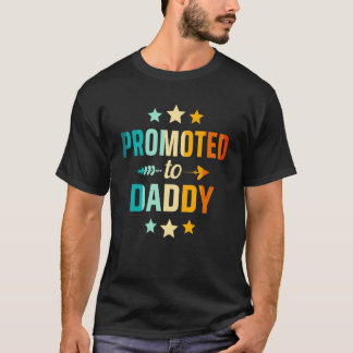 Camiseta Mens Promoted To Daddy 2024 Pregnancy Announcement