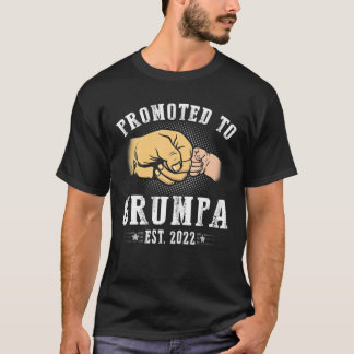 Camiseta Mens Promovidos À Grumpa Est 2022 Pela Primeira Ve