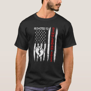Camiseta Mens Promovidos A Singledad 2023 American Flag Fat