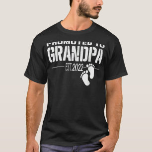 Camiseta Mens Promovidos Ao Dia de os pais Do Avô 2022 Para