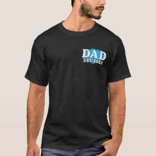 Camiseta Mens Promovidos ao Dia de os pais Novo papai 2024