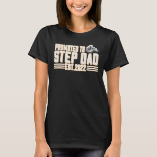 Camiseta Mens Promovidos Ao Novo papai Etapa Pai 2022 Pela 