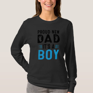 Camiseta Mens Promovidos Ao Novo papai Orgulhoso Do Dia de