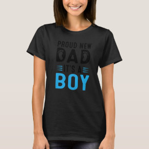 Camiseta Mens Promovidos Ao Novo papai Orgulhoso Do Dia de 