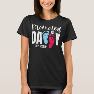 Camiseta Mens Promovidos Ao Novo papai Pai Pela Primeira Ve