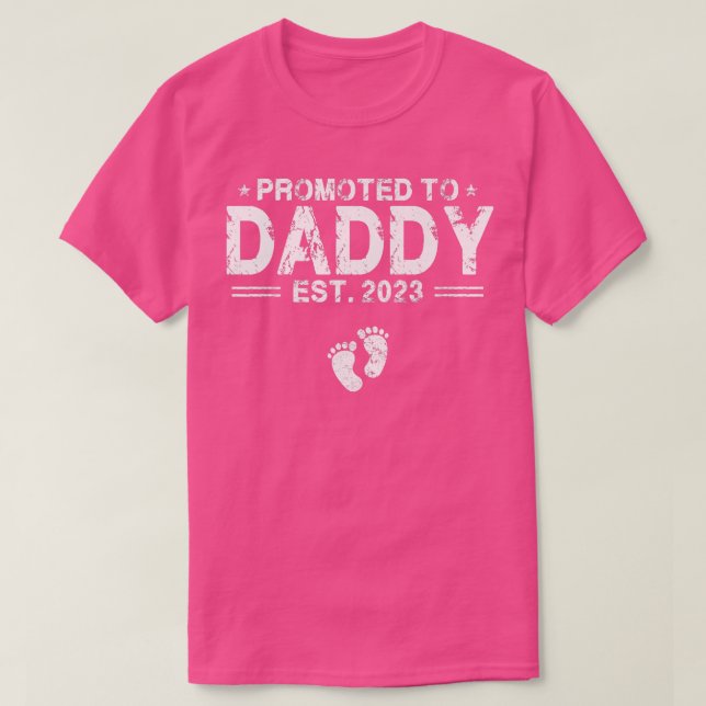 Camiseta Mens Promovidos Ao Pai (Frente do Design)