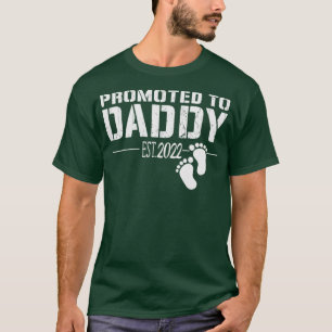 Camiseta Mens promovidos ao Pai 2022 presente engraçado par