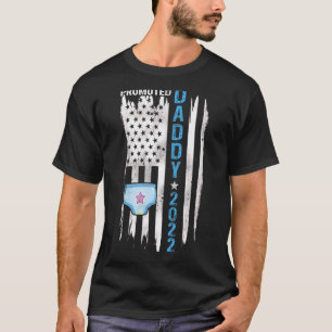 Camiseta Mens Promovidos Ao Pai De 2022, Novo papai De Band