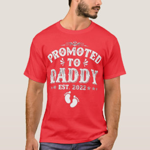 Camiseta Mens Promovidos Ao Pai Do Est 2022 Pela Primeira V