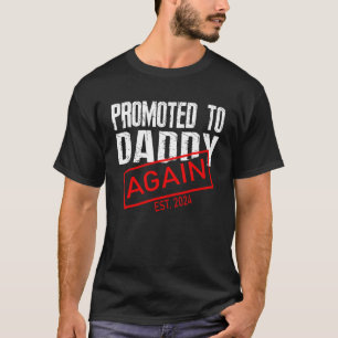 Camiseta Mens Promovidos ao Pai novamente 2024 Padre Pregna