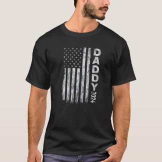 Camiseta Mens Promovidos Ao Patriota Do Pai Da Primeira Vez