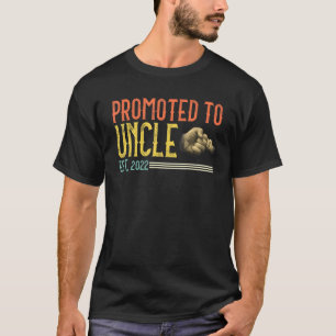 Camiseta Mens Promovidos Ao Tio 2022 Pela Primeira Vez Novo