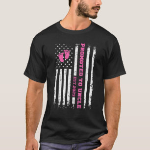 Camiseta Mens Promovidos Ao Tio 2023 Bandeira Americana