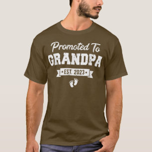 Camiseta Mens promovidos ao vovô do ano de 2023
