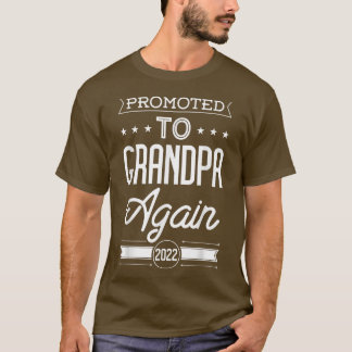 Camiseta Mens Promovidos Ao Vovô Novamente Dia de os pais D
