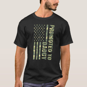Camiseta Mens Promovidos Aos Pais Pais Da Camo Flag America
