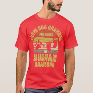 Camiseta Mens Promovidos Do Avô De Cachorro Para O Avô Huma