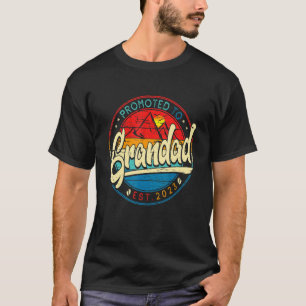 Camiseta Mens Promovidos Para Avô 2023 Pela Primeira Vez Do