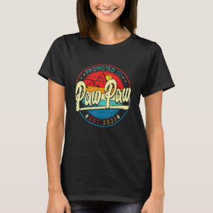 Camiseta Mens Promovidos Para Paw Paw 2023 Pela Primeira Ve