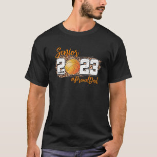 Camiseta Mens Proud Dad Of 2023 Senior - Basketball Class O