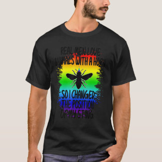 Camiseta Mens Proud Gay Men Pride LGBTQ Funny Gay Beekeeper