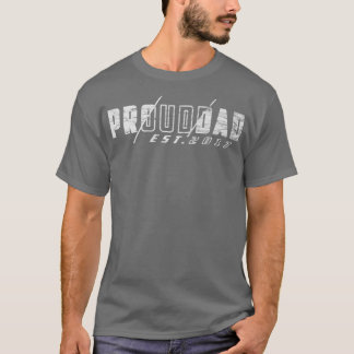 Camiseta Mens Prouddad 2017 Pai Orgulhoso desde 2017 Pai'