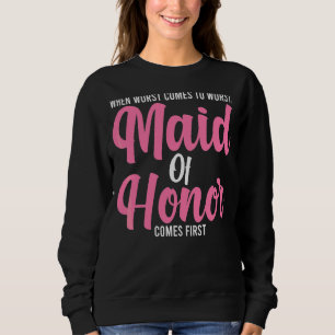 Camiseta Mens Quando A Pior Vez Para A Pior Noiva De Madrin