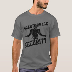 Camiseta Mens Quarterback Security Sarcastic Football Linem